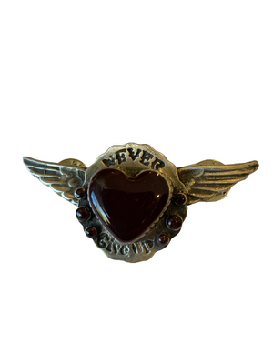 Never Give Up Hat Pin