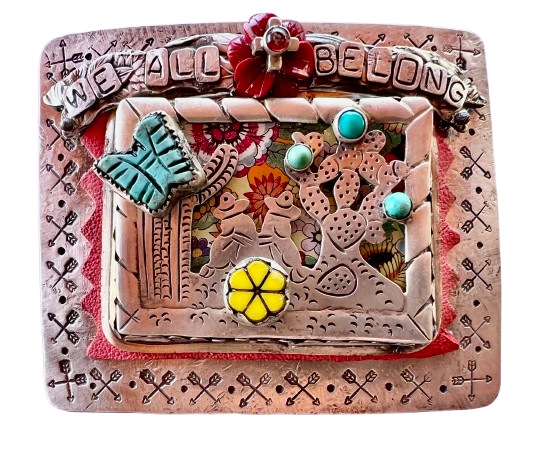 We All Belong Belt Buckle
