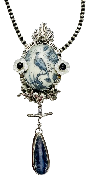 Rare Bird Cameo Necklace