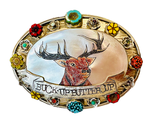 Buck-Up Buttercup Belt Buckle