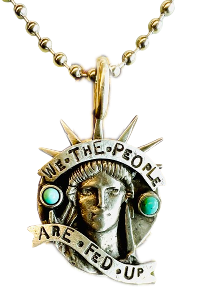 We The People Pewter Pendant