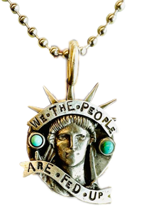 We The People Pewter Pendant