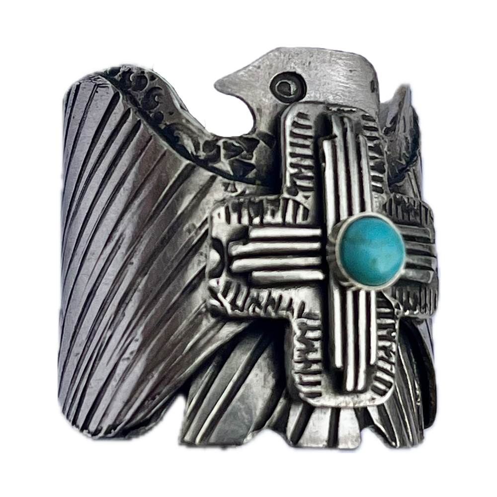 Zia Cross Thunder Bird Ring