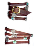 Milagro Leather "Boulder Wrap" Bracelet