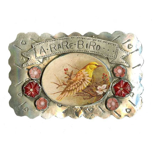 Sweet Bird Studio Pretty Little Bird Artisan Hand Crafted Belt Buckle Loyalty Belt Buckle – Sweet Bird Studio main image 3