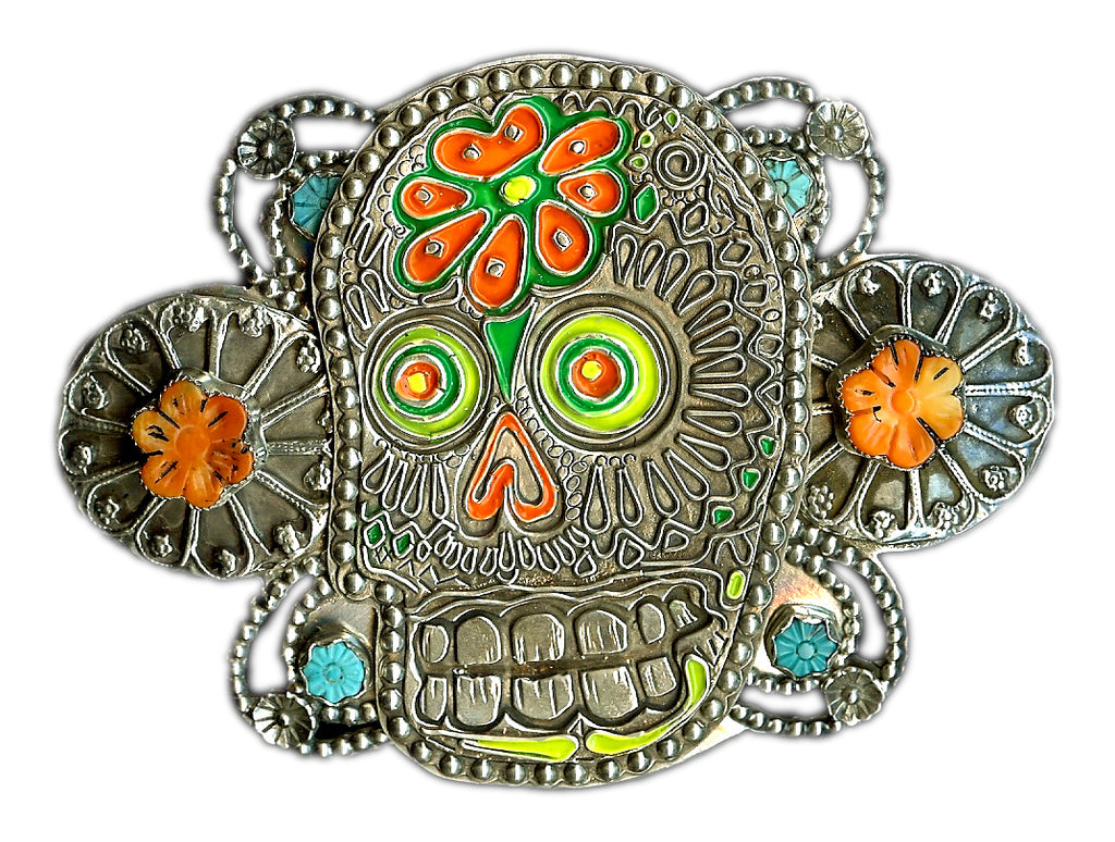 Dia De Los Muertos Belt Buckle