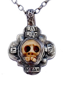 Live Like You Mean It With Carved Bone Skull