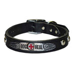 Dogs Heal Collar in Black & Brown (Plain/Studded)