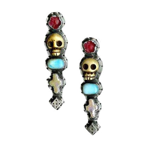 Skull and Dice Earrings