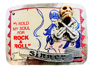Rock & Roll Sinner Belt Buckle