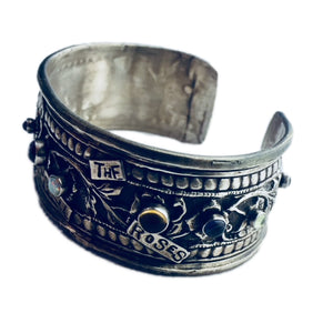 Take Time To Smell The Roses Sterling Cuff