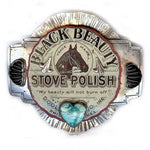 Black Beauty Stove Polish Belt Buckle