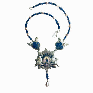 Sing Anyway With Mary & Lapis Necklace