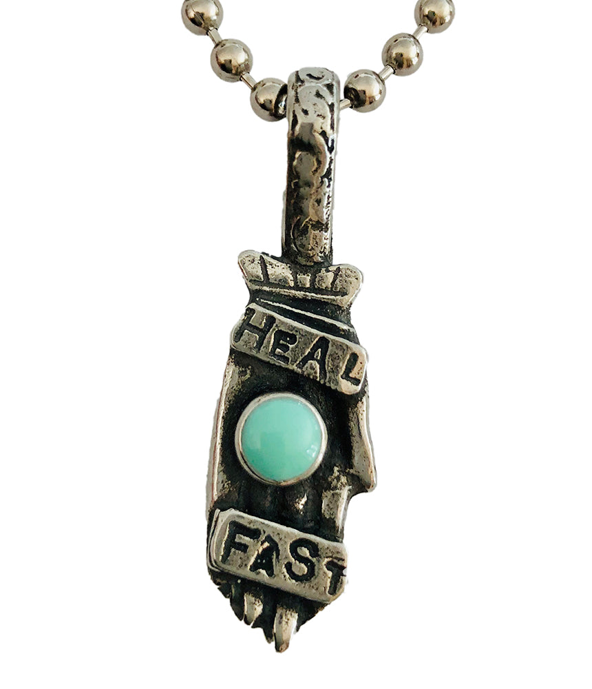 Heal Fast Pewter Pendant
