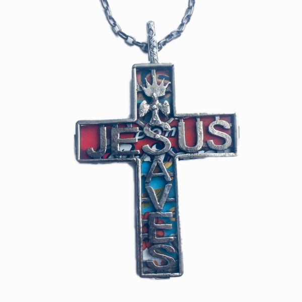 Jesus saves silver adjustable JESUS SAVES Band in Sterling Silver - Etsy main image 4